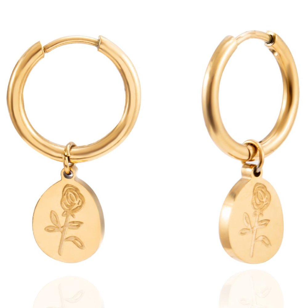 Earrings And Necklace Set 18K Gold Fashion Simple ZB1238823